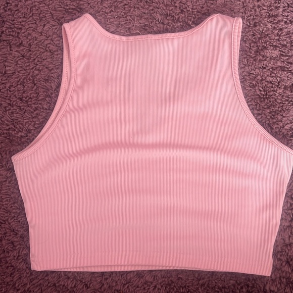 Pink Ribbed Tank Top - Picture 4 of 4